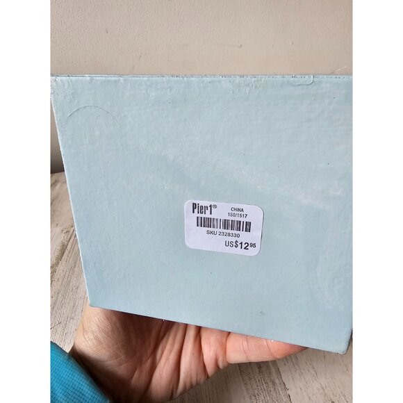 Pier 1 cardboard cottage village house tree spring Easter decor glitter sparkle - Picture 11 of 13